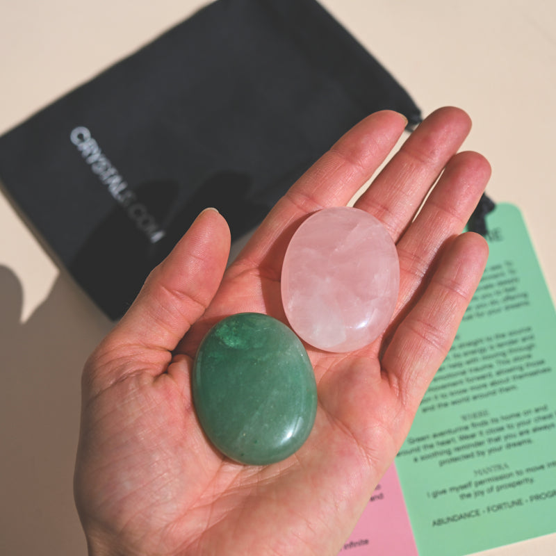 Green Aventurine Palm Stone